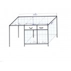 Table armoire 2 portes coulissantes 2 tiroirs Inox AISI 430 adossée L 1800 x P 700 x H 850 mm sur mesure