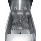Friteuse électrique avec modèle résistances relevables capacité 2 x 14 litres 