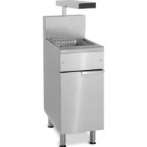 Bac de salage et option friteuse avec bac égouttoir et salage de frites en inox 