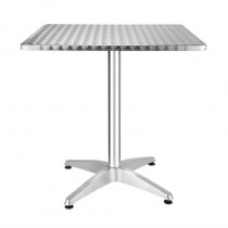 Table BISTRO carrée en acier inoxydable 700 mm