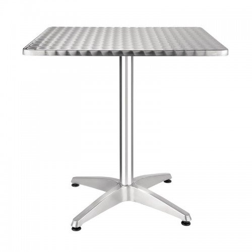 Table BISTRO carrée en acier inoxydable 700 mm Table BISTRO carrée en acier inoxydable 700 mm