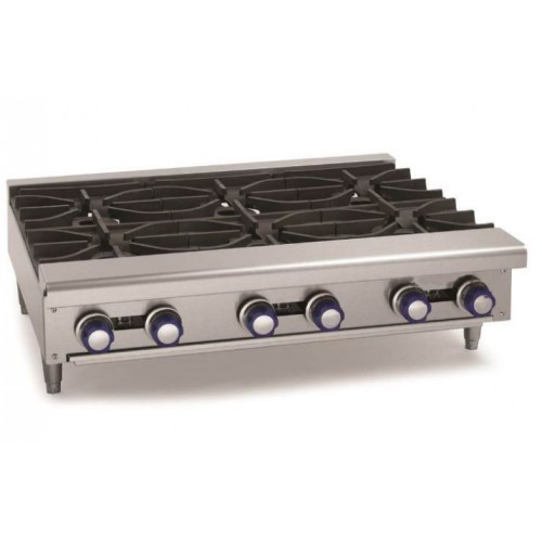 Feux vifs à gaz pour comptoir en inox 10 feux 82 kW Feux vifs à gaz pour comptoir en inox 10 feux 82 kW