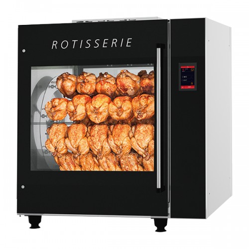 Rôtissoire en inox avec nettoyage assisté modèle Euro Grill 7 Rôtissoire en inox avec nettoyage assisté modèle Euro Grill 7