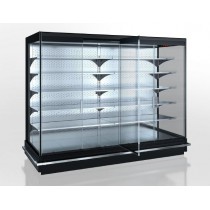 Vitrine murale positive 4 portes battantes groupe à distance longueur 2500 mm