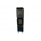 Coffre isotherme Noir SANS poignée inox 5 niveaux GN1/1 66 L
