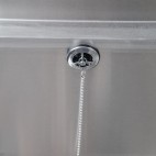 Bac à vide seaux acier inoxydable avec dosseret H 550 mm