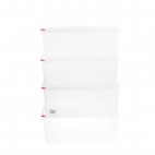 Lot de 4 boîtes alimentaires en polypropylène GN 1/1 28L