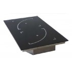 Plaque induction encastrable 2 foyers générateur déporté 2 x 6 000 W  triphasé