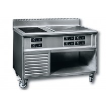 Fourneau induction gamme STANDARD 2 vitrocéramiques 2 x 4000 W