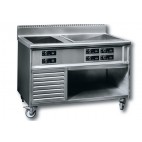 Fourneau induction gamme STANDARD P 800 mm 2 vitrocéramiques 2 x 6000 W