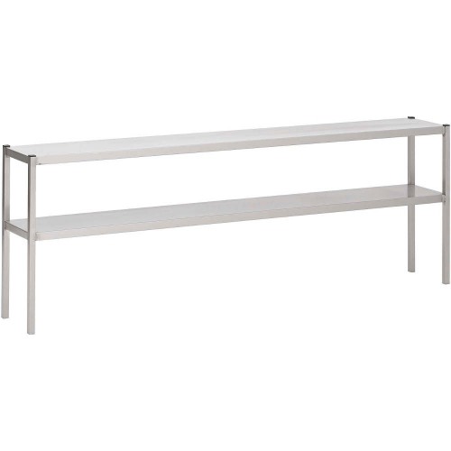 Etagère du chef pleine renforcée inox AISI 430 2 niveaux L 1000 x P 400 x H 700 mm Etagère du chef pleine renforcée inox AISI 430 2 niveaux L 1000 x P 400 x H 700 mm