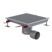 Siphon showerdrain easyflow plastique couverture Tile 150x150  inox AISI 304 brillant