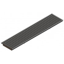 Grille caillebotis antidérapante avec crantage double à maille 19x19 mm, pour siphon 470 x 500 mm