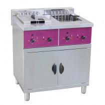 Friteuse électrique sur coffre modèle ACFS216L, capacité  2 x16 litres