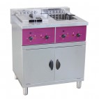 Friteuse électrique sur coffre modèle ACFS216L, capacité  2 x16 litres