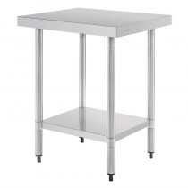 Table de préparation acier inoxydable sans rebord P 600 mm