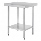 Table de préparation acier inoxydable sans rebord P 600 mm