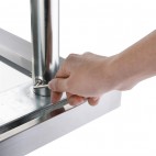 Table de préparation acier inoxydable sans rebord P 600 mm