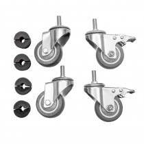 4 roulettes pour table inox 