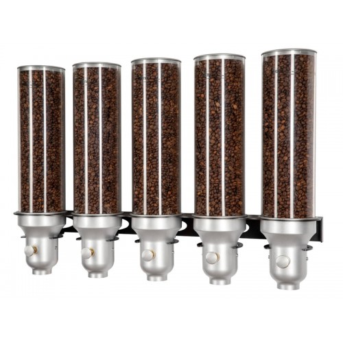 Distributeur mural de café en grain gamme Suprême 5 x 4.5 L Distributeur mural de café en grain gamme Suprême 5 x 4.5 L