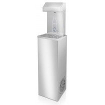 Fontaine à eau main libre acier inoxydable avec capteur pour l'eau froide