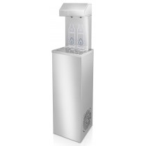 Fontaine à eau main libre acier inoxydable avec capteur pour l'eau froide et pour l'eau à tº ambiante
