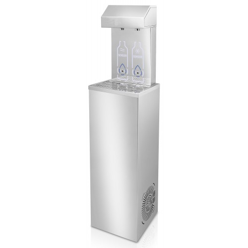 Fontaine à eau main libre acier inoxydable avec capteur pour l'eau froide et pour l'eau à tº ambiante Fontaine à eau main libre acier inoxydable avec capteur pour l'eau froide et pour l'eau à tº ambiante