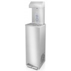 Fontaine à eau main libre acier inoxydable avec 2 pédales pour l'eau froide et pour l'eau à tº ambiante