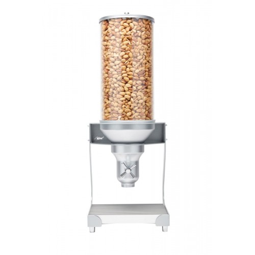 Distributeur d'aliments secs gamme "Serveur Pro" plateau en aluminium et support argenté 13.5 L Distributeur d'aliments secs gamme "Serveur Pro" plateau en aluminium et support argenté 13.5 L
