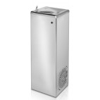 Fontaine à eau sur pied série 6 acier inoxydable avec jet d'eau actionné par bouton-poussoir
