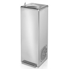 Fontaine à eau sur pied série 6 acier inoxydable avec jet d'eau actionné par pédale mains libres