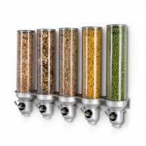 Distributeur mural d'aliments secs et biologiques gamme Serveur Pro 5 x 4.5 L 6.9 Kg