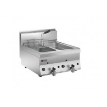 Friteuse à gaz Gamme 650 Baron, capacité 2x 8 litres