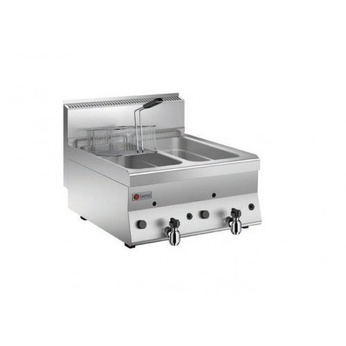 Friteuse à gaz Gamme 650 Baron, capacité 2x 8 litres Friteuse à gaz Gamme 650 Baron, capacité 2x 8 litres