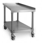 Supports en inox pour plaques grillades largeur 610 mm