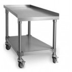 Supports en inox pour plaques grillades largeur 1220 mm