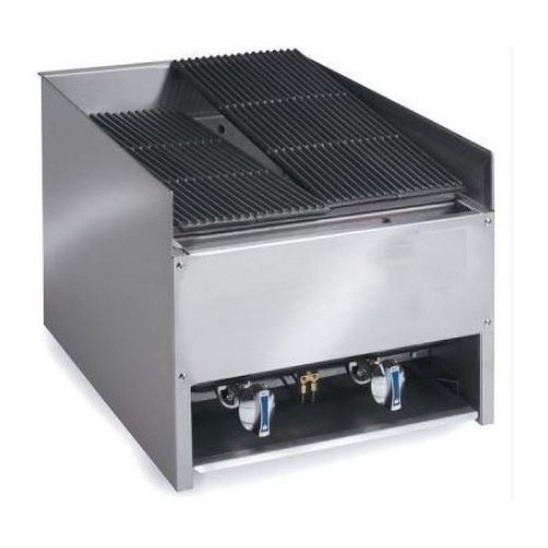 Grill charcoal à gaz avec pierre de lave 2 brûleurs 18 kw Grill charcoal à gaz avec pierre de lave 2 brûleurs 18 kw