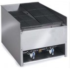 Grill charcoal à gaz avec pierre de lave 2 brûleurs 18 kw