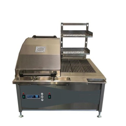 Grill à viande avec 2 capots alimentation électrique 230V / 50 Hz Grill à viande avec 2 capots alimentation électrique 230V / 50 Hz