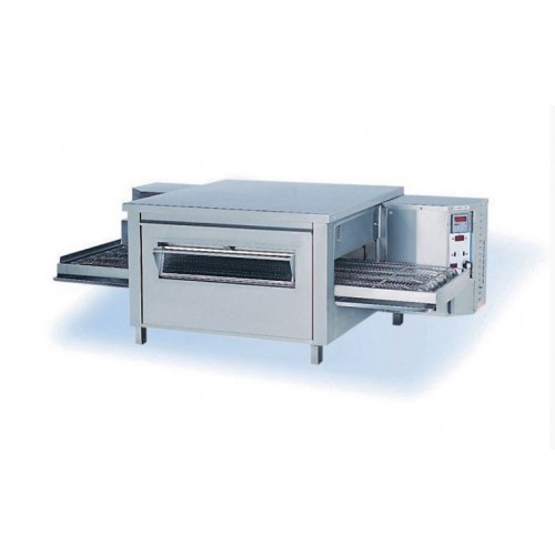 Four convoyeur à pizza électrique en inox longueur chambre 76cm Four convoyeur à pizza électrique en inox longueur chambre 76cm