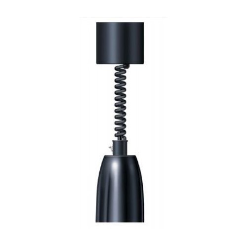 Lampe chauffante en standard cordon rétractable couleur noir foncé Lampe chauffante en standard cordon rétractable couleur noir foncé