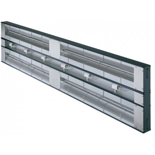 Rampe chauffante simple infrarouge glo-ray avec éclairage et intérrupteur Rampe chauffante simple infrarouge glo-ray avec éclairage et intérrupteur