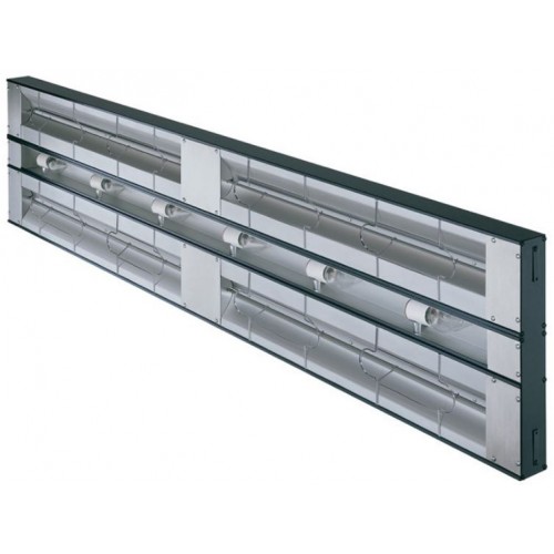 Rampe chauffante simple infrarouge glo-ray avec éclairage et intérrupteur 