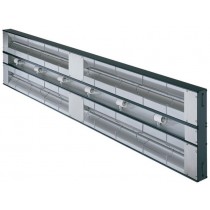 Rampe chauffante simple infrarouge glo-ray avec éclairage et intérrupteur 