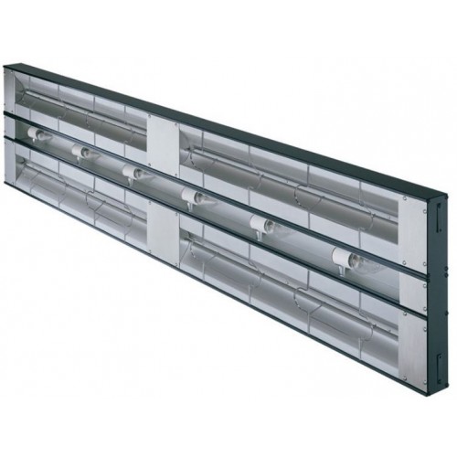Rampe chauffante simple infrarouge glo-ray avec éclairage et intérrupteur Rampe chauffante simple infrarouge glo-ray avec éclairage et intérrupteur