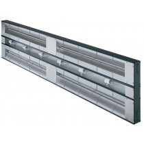 Rampe chauffante simple infrarouge glo-ray avec éclairage et intérrupteur 