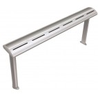 Rampe chauffante arrondie en profile d'aluminium L762mm