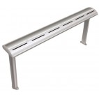 Rampe chauffante arrondie en profile d'aluminium - L1372mm