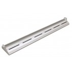 Rampe chauffante arrondie en profile d'aluminium avec eclairage LED - L762mm