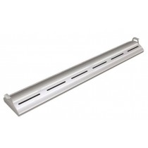 Rampe chauffante arrondie en profile d'aluminium avec eclairage LED - L914mm